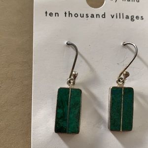 Stone temple Peruvian earrings